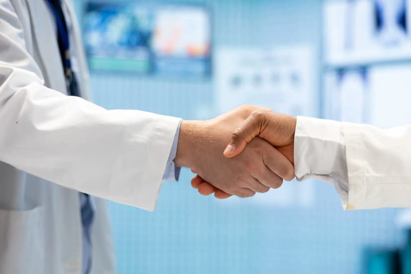 Doctor handshake